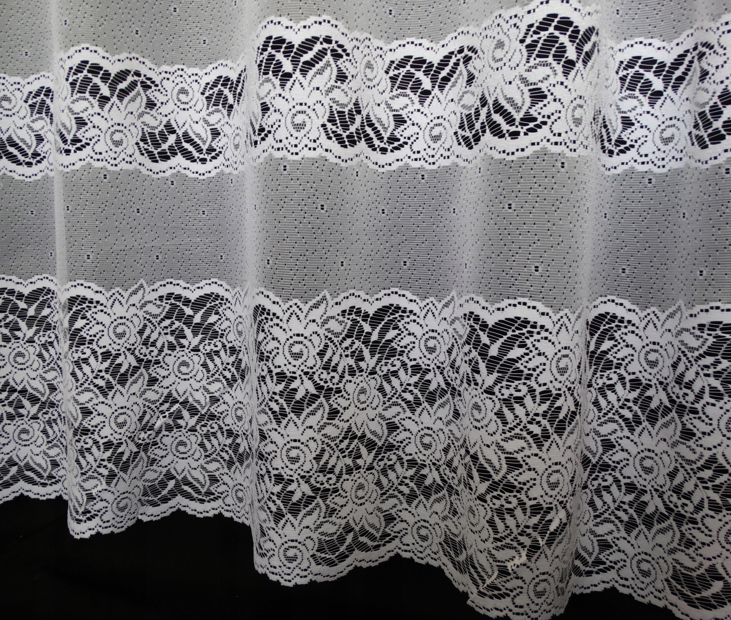 Mg Záclona žakár 637/6 Bílá 300X250 s páskou