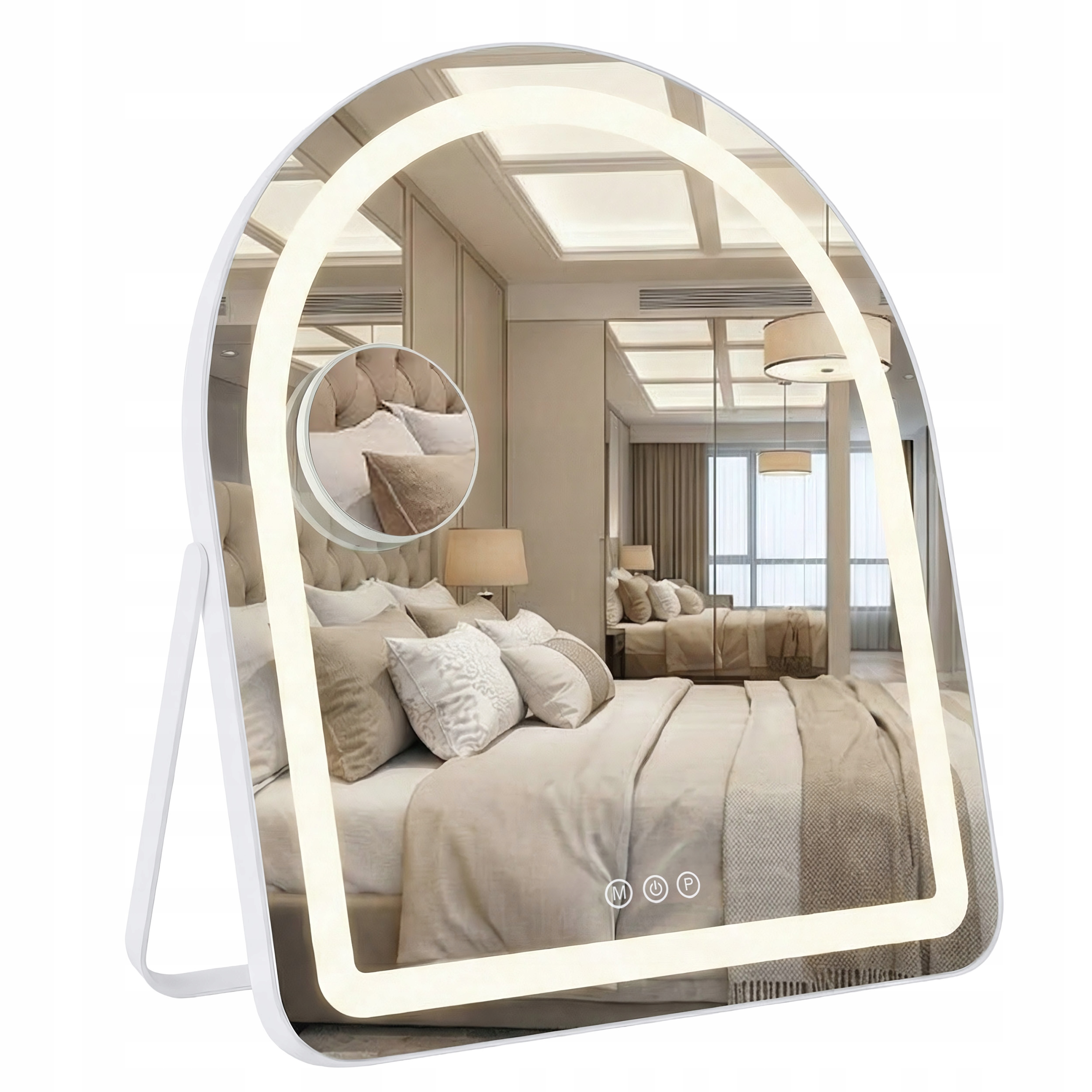 Rea Led Zrkadlo Glam White 40x45 cm