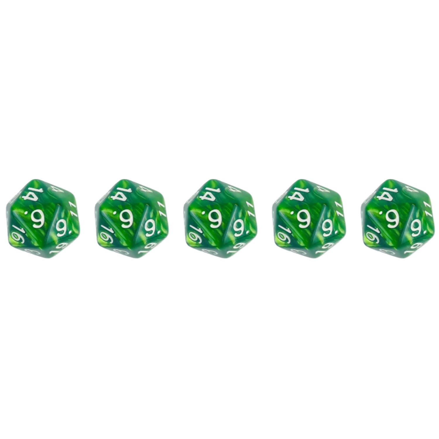 ZESTAW 5 KOSTEK K20 RPG JASTRZĘBIA TWIERDZA KOŚĆ DWUDZIESTOŚCIENNA