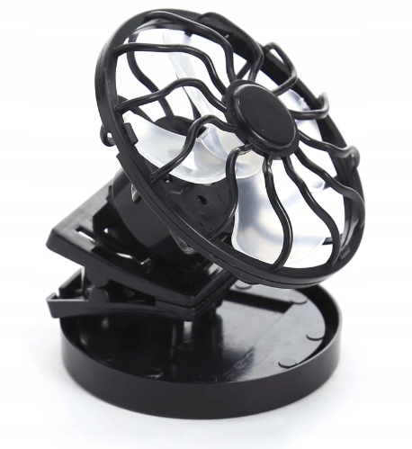 WIATRACZEK SOLARNY WIATRAK NA CZAPKĘ Z KLIPSEM MINI WENTYLATOR PRZYPINANY Wiek dziecka 3 lata +