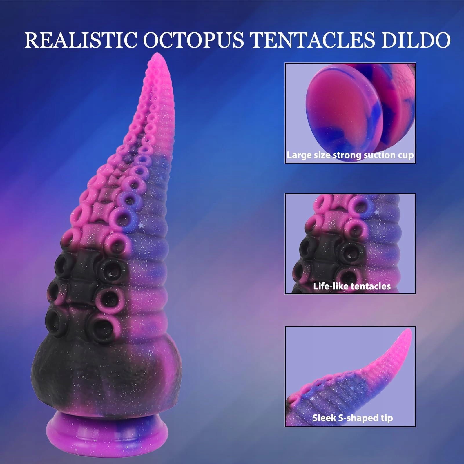 TENTAKEL Realistyczny Potwór Dildo Silikonowy z Przyssawką — miniatura 3