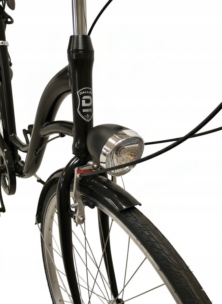Damski Rower Miejski męski 28 Dallas 3 biegi ALUMINIOWY Kolor czarny