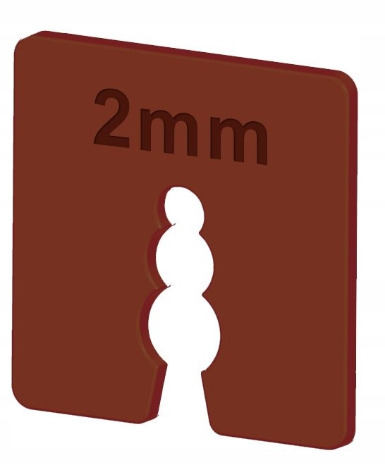 

Podkładki dystansowe montażowe 2mm 50szt kliny