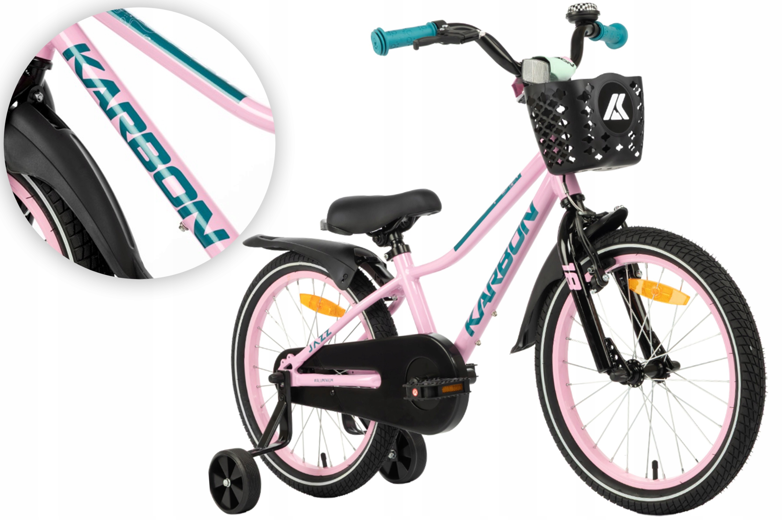 Rower dziecięcy 18" Karbon Jazz różowy R25