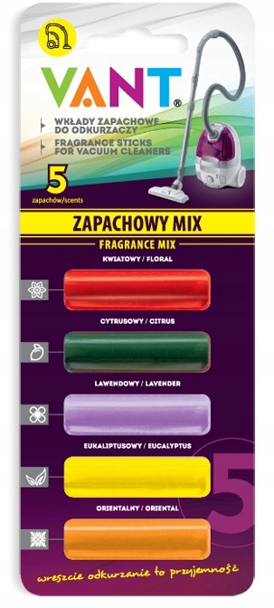 

Wkład Zapachowy Do Odkurzacza KPL.5SZT MIX Zapach