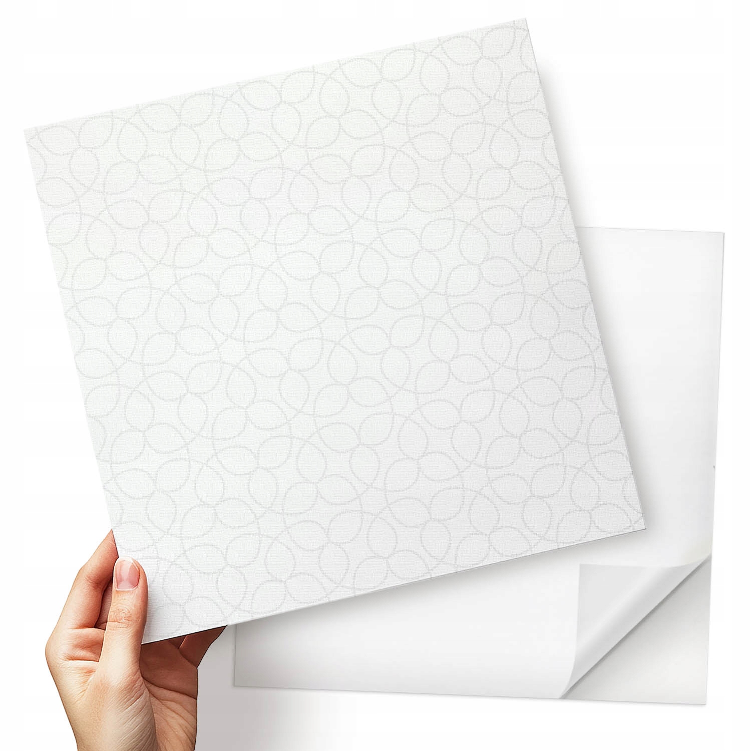 Sada Pvc dlaždic Finezivní kruhy v tlumeném barevném provedení 9x30x30 cm