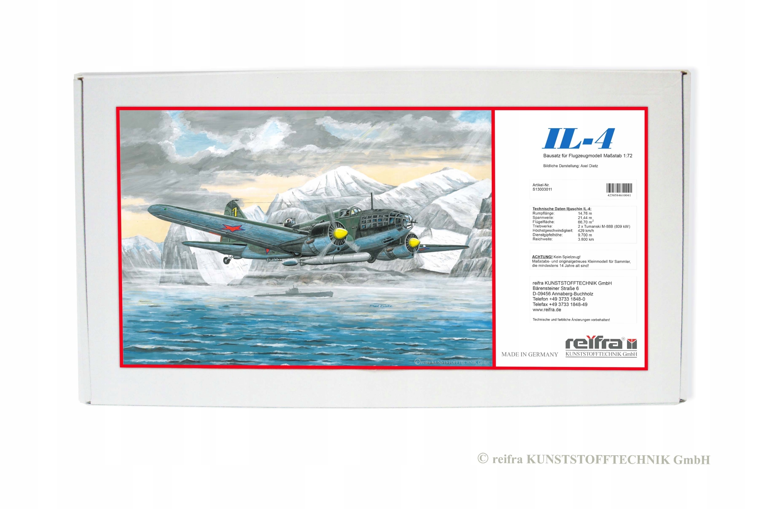 Iljušin IL-4 Reifra (ex Veb Plasticart) 1:72