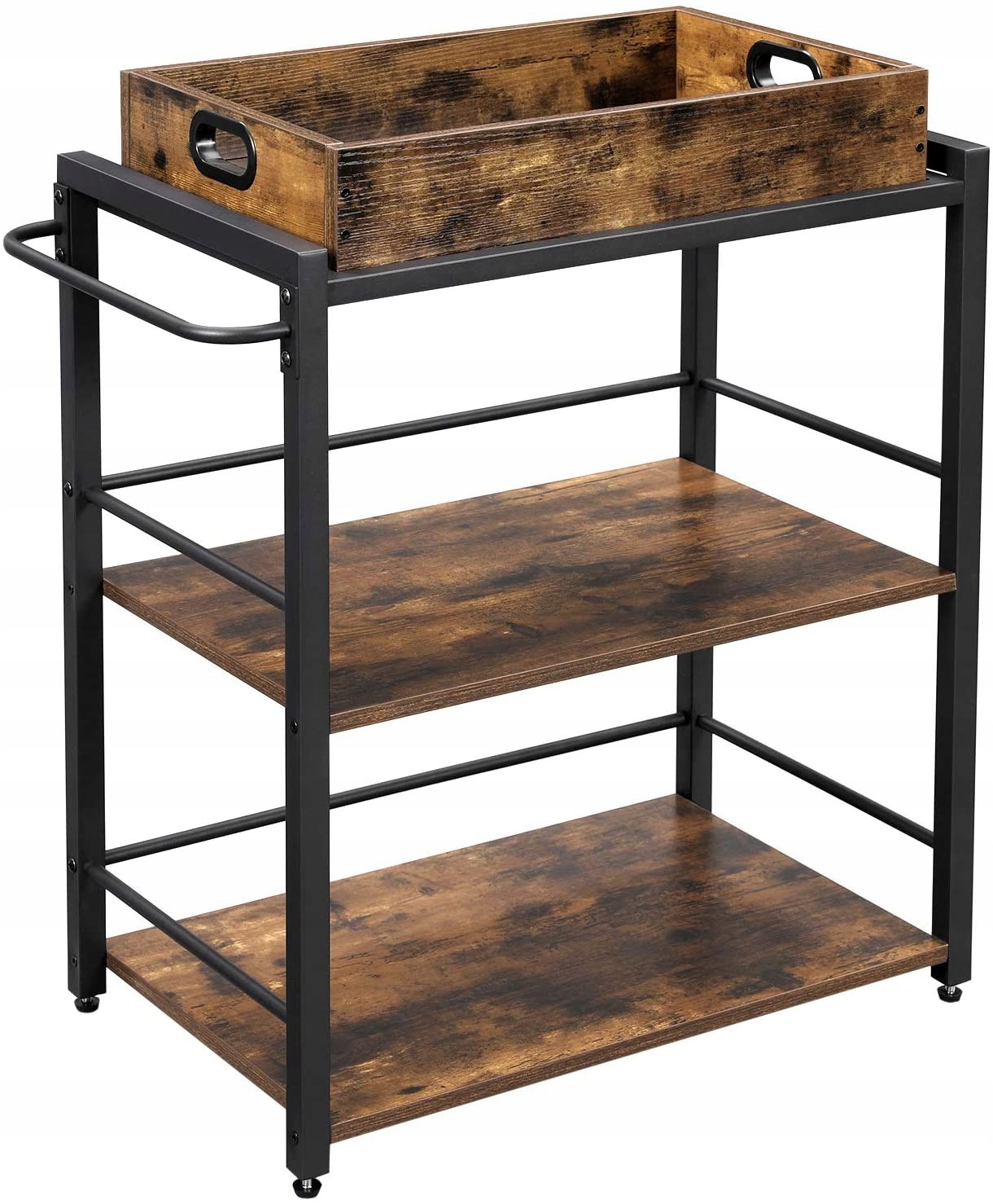 Mobilny regał barek do serwowania na kółkach LOFT