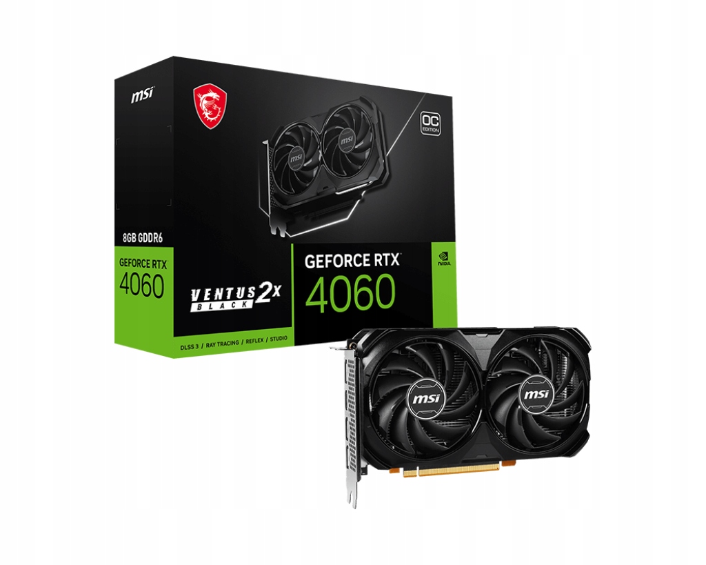 Gamingowa Karta graficzna Msi GeForce Rtx 4060 8 Gb GDDR6 Dp Hdmi Dlss 3.0