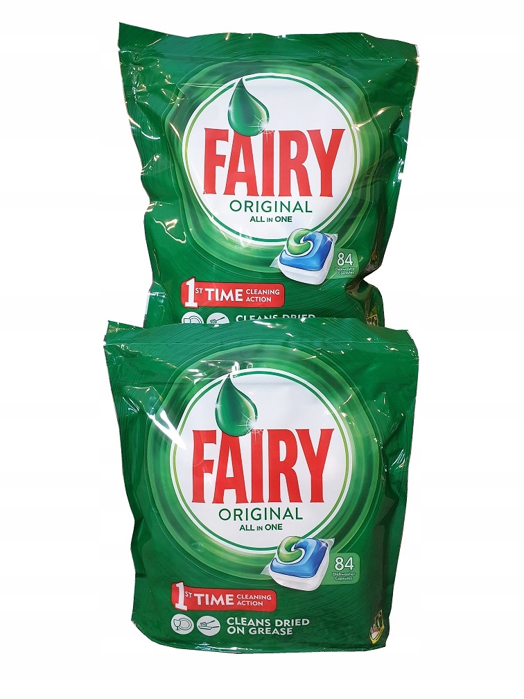 

Tabletki Kostki do zmywarki Fairy Regular 168szt.