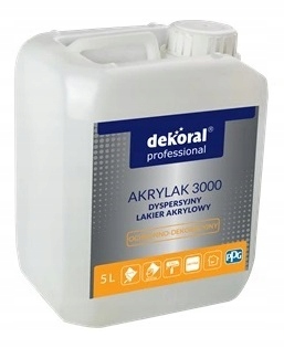 Dekoral Lakier Akrylak 3000 Lamperyjny Półmat 5L