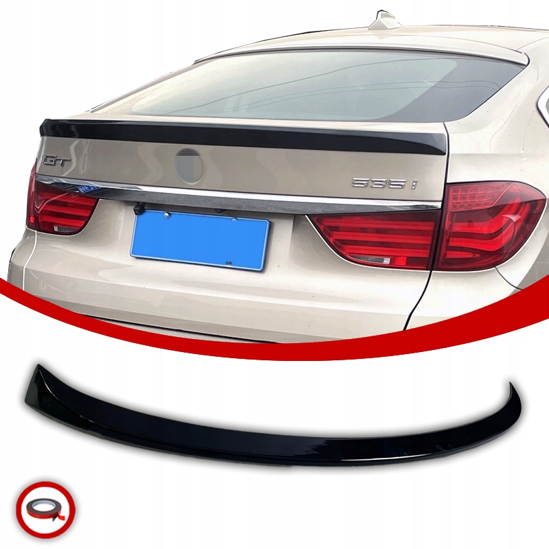 Bmw F07 Letka Spoiler Zadní Krytka Černá Lesklá