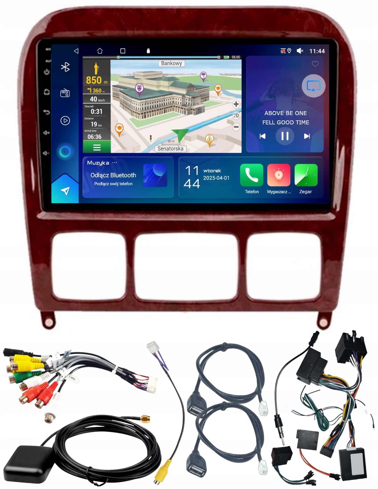 Autorádio Navigácia Gps Mercedes W220 1998-2005 Wifi Carplay 2/64 Gb