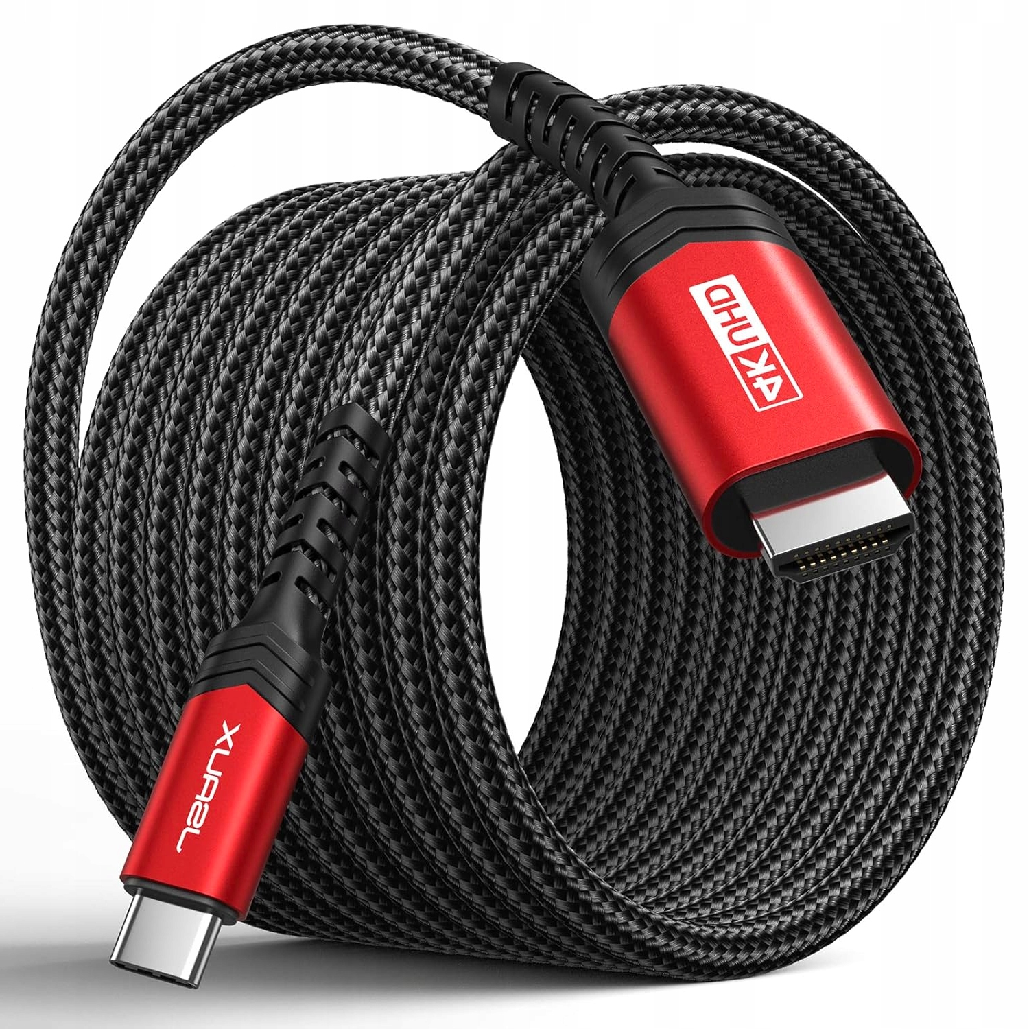 Jsaux Kabel Usb-c na Hdmi, 4m, 4K 60 Hz, kompatybilny z Thunderbolt 3
