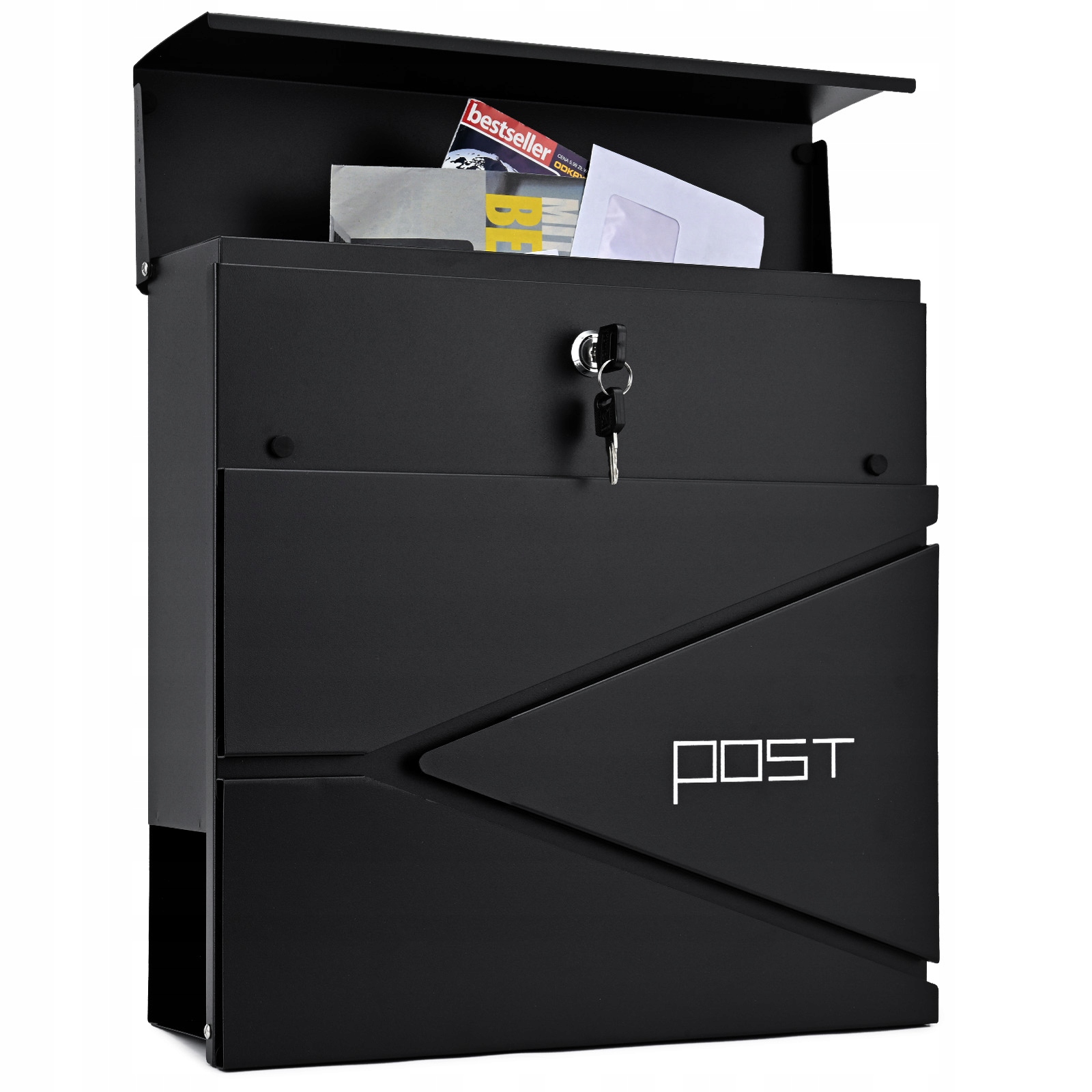 CUTIE DE SCRISOARE PENTRU ZIARE DE GARD CUTIE DE ZIAR MARE NEGRU CALITATE Tip cutie cutie drop box cu cutie de ziar