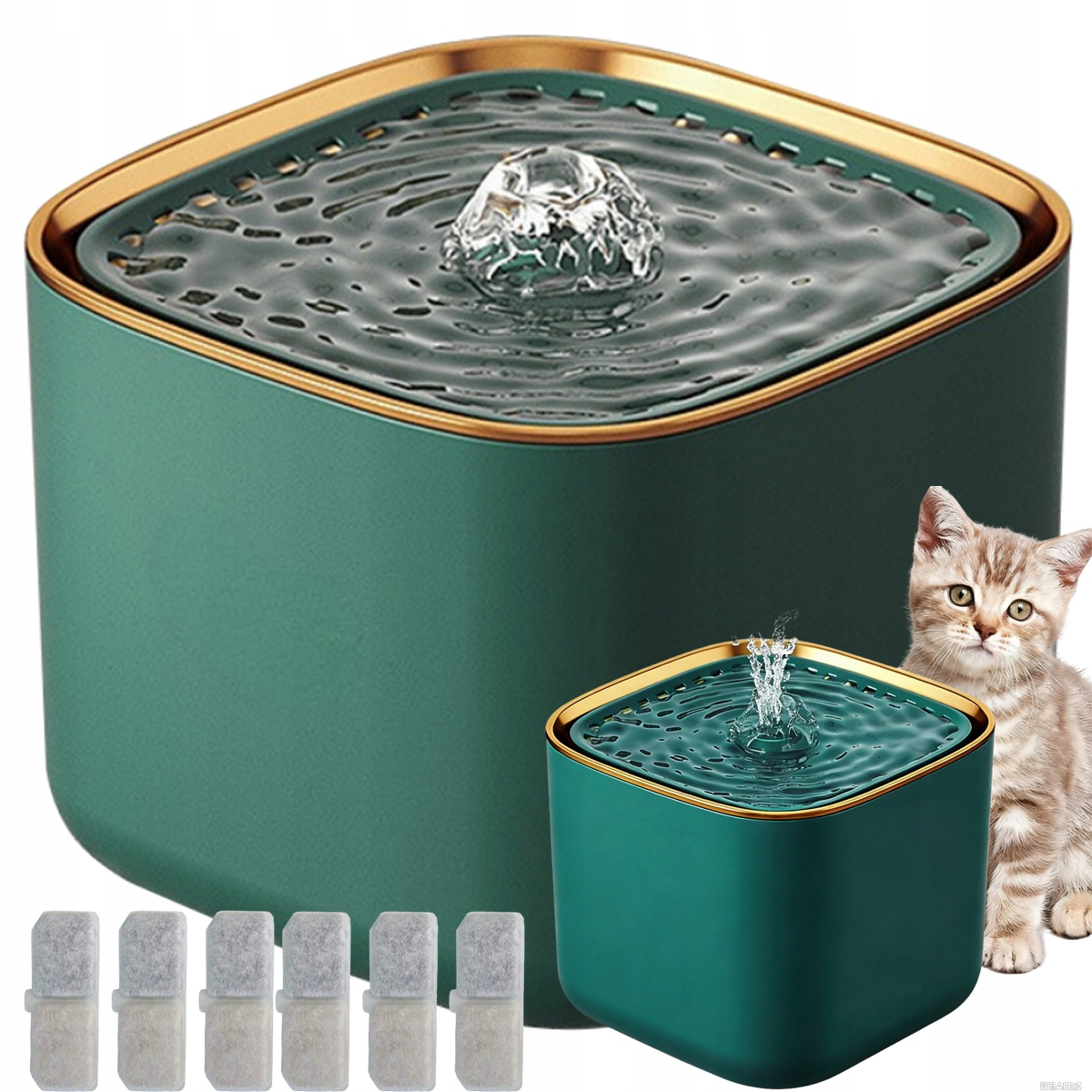 Levně Automatická Napajáčka Pro Kočky A Psy, Fontána , Tichá Miska S Filtrem