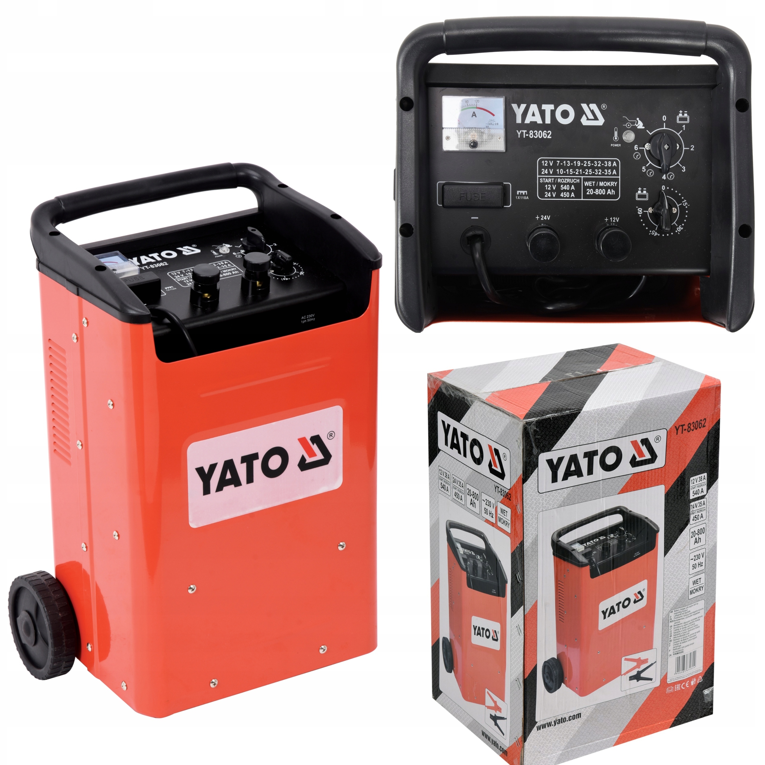 YATO ПУСКОВИЙ ВИПРЯМЛЯЧ 38A 540A YT-83062