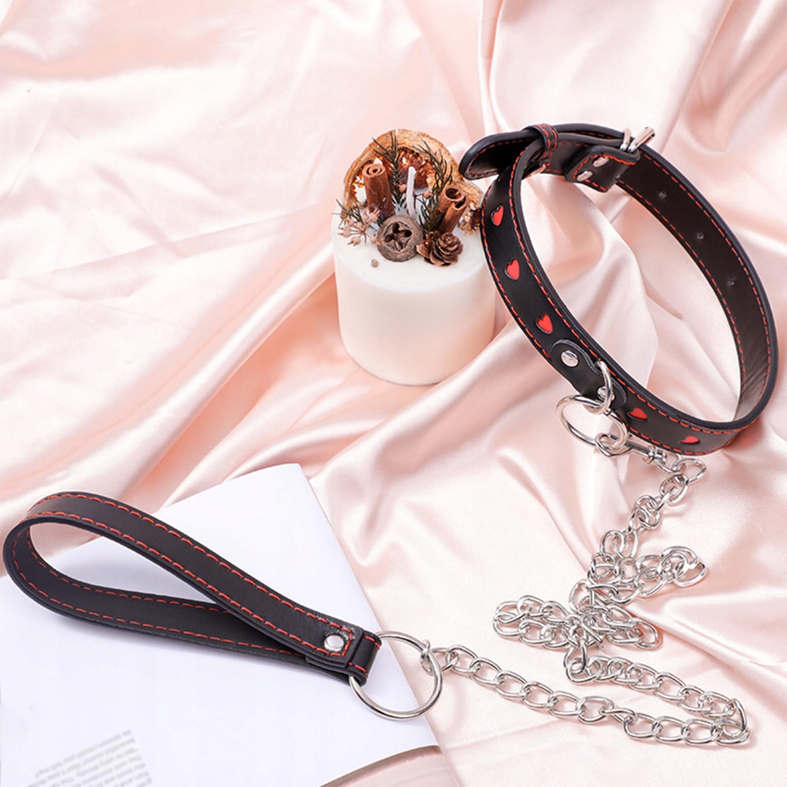 SUPKTHDY Skórzana Obroża Damska Choker Fetysz Dla Par — miniatura 4