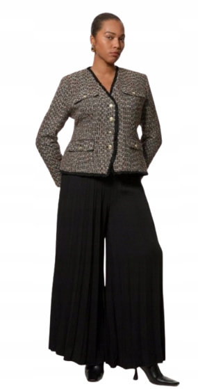 Karen Millen Kombinéza S Plisovanými Širokými Nohavicemi Plus Size 46 B1F