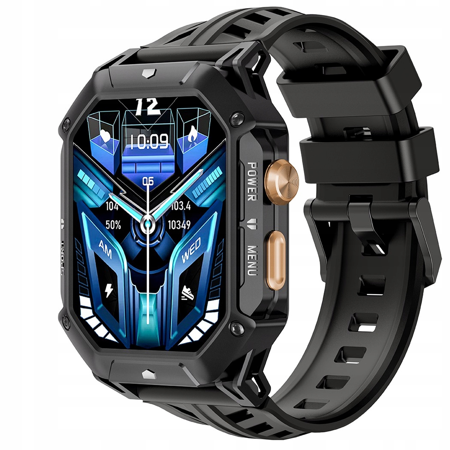 Chytré Hodinky Rubicon RNCF24, černé