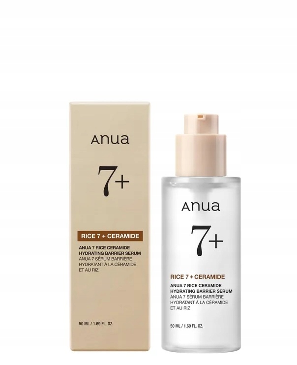 Anua Rice 7 Ceramide Serum podporuje hydrolipidovou bariéru a hydrataci 50 ml