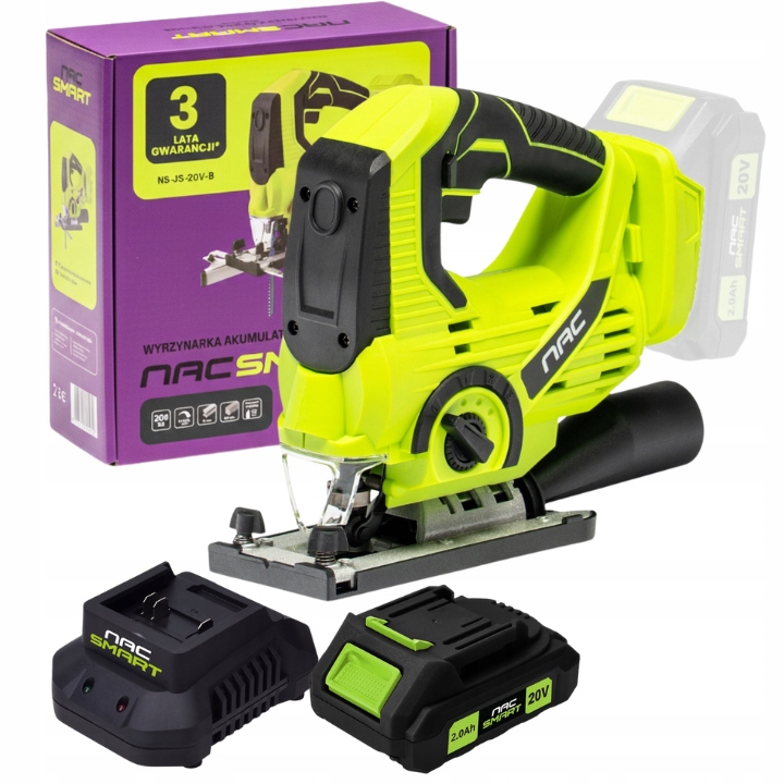 Akumulátorová Pila Na Dřevo Sada Nac Smart Aku Rychlonabíječka
