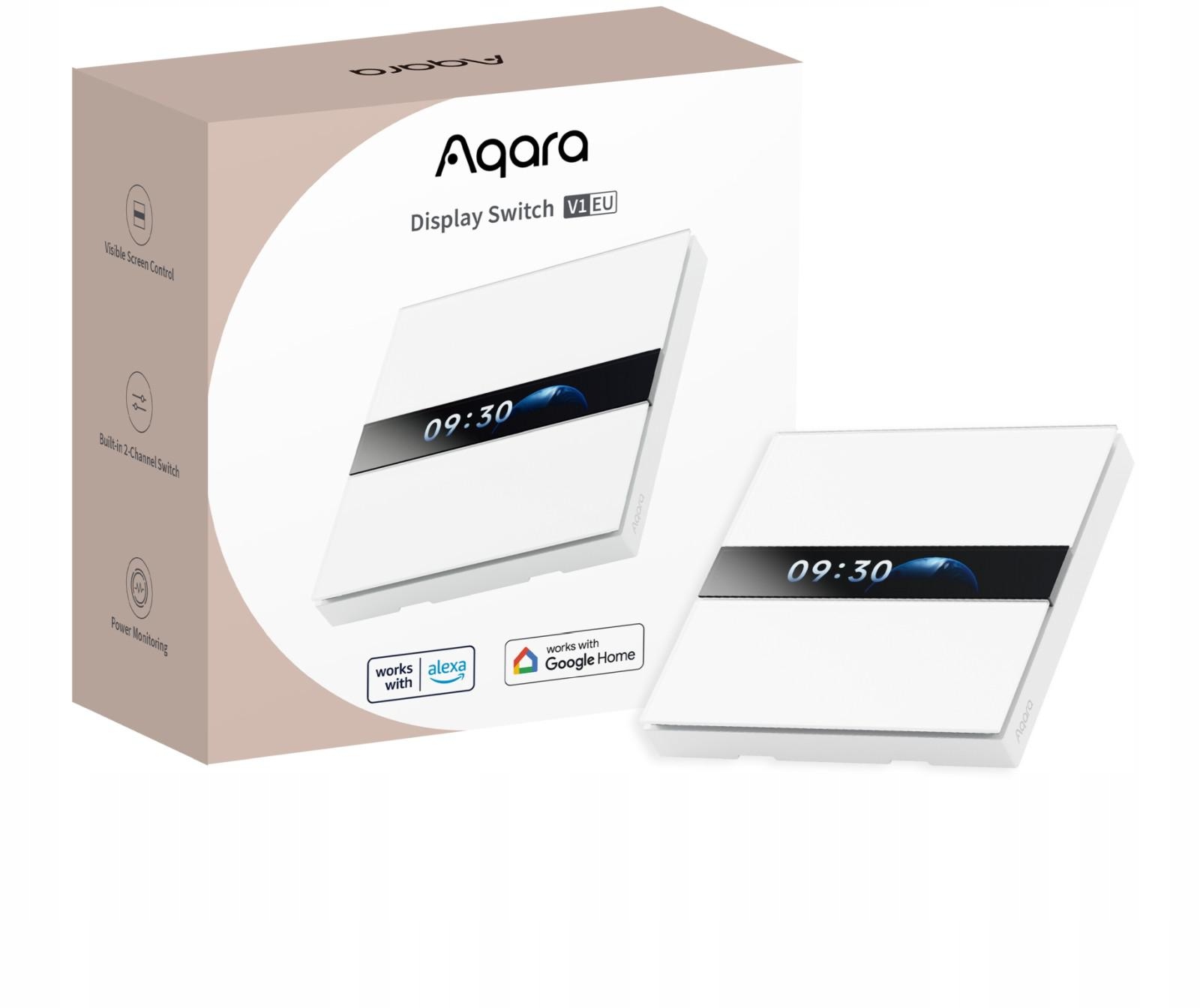 Aqara Display Switch V1 Eu WS-K02D Prepínač 4 tlačidlá, Zigbee, Blueto