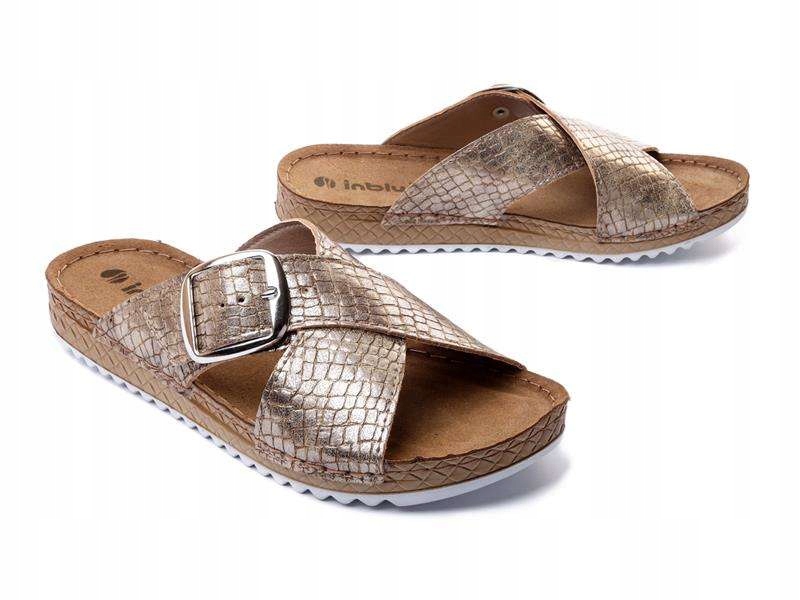 

Klapki damskie Inblu VO-08 054 platynowy r38