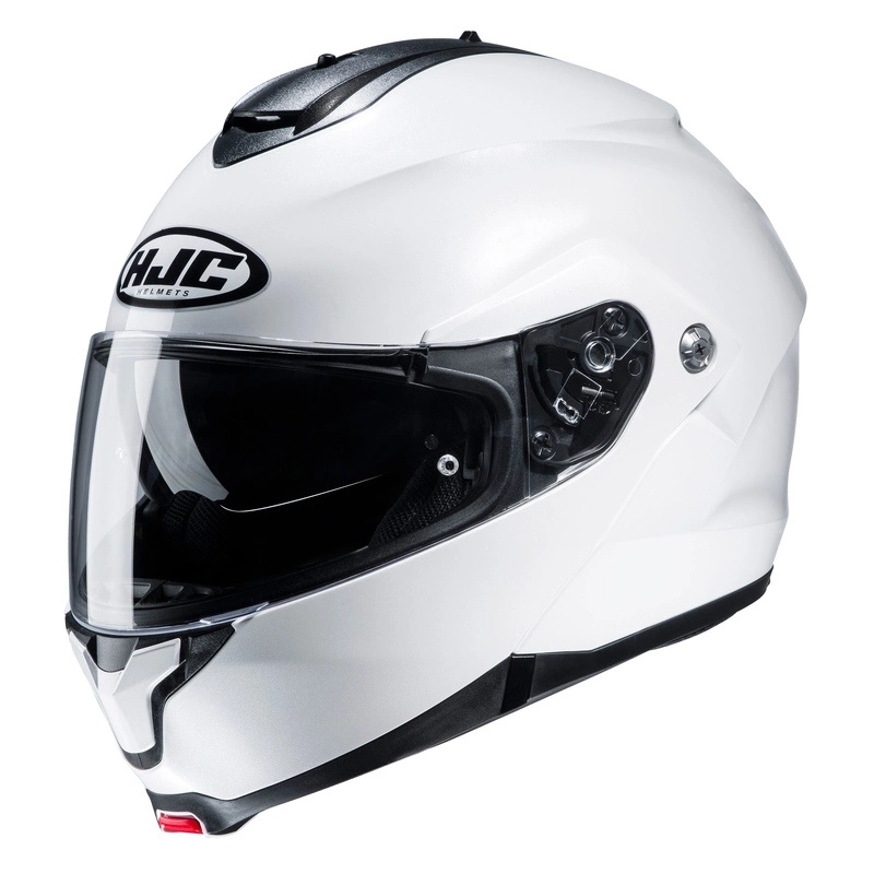 Kask szczękowy motocyklowy Hjc C91N Pearl White biały Blenda Gratisy