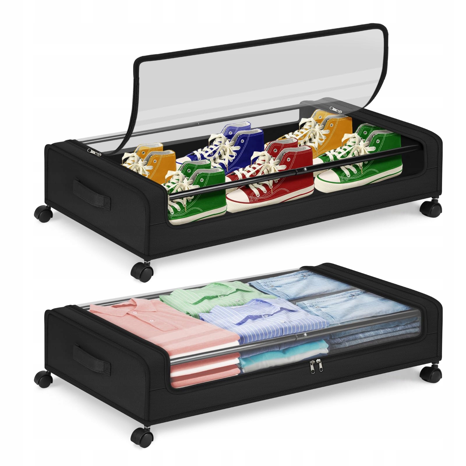 Úložný box pod postel na kolečkách šuplík pro 2 skladování