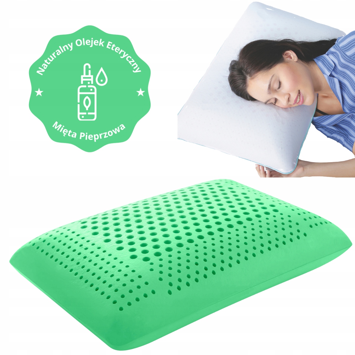 Polštář pro aromaterapii s přírodním esenciálním olejem Máta