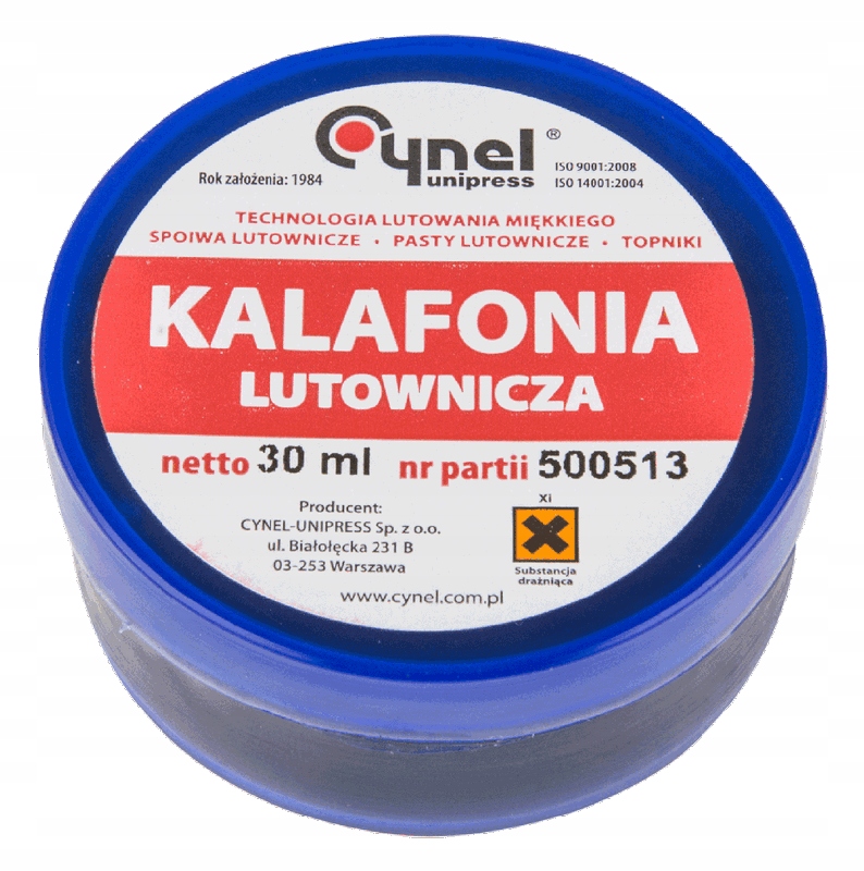 Kalafonia 30 ml Cynel Nr katalogowy 5902062020826