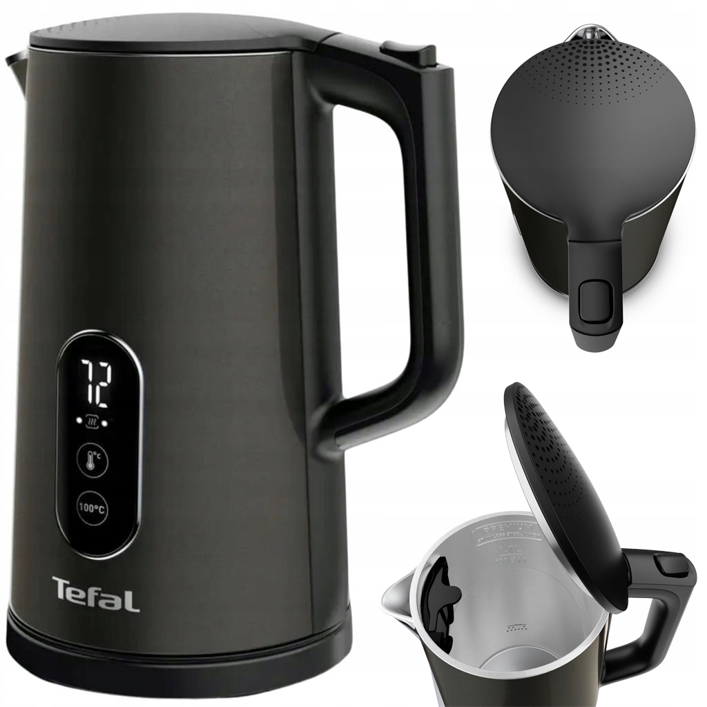 Elektrická kanvica Tefal KI831E Digital 1800W 1,7l Nerezová oceľ