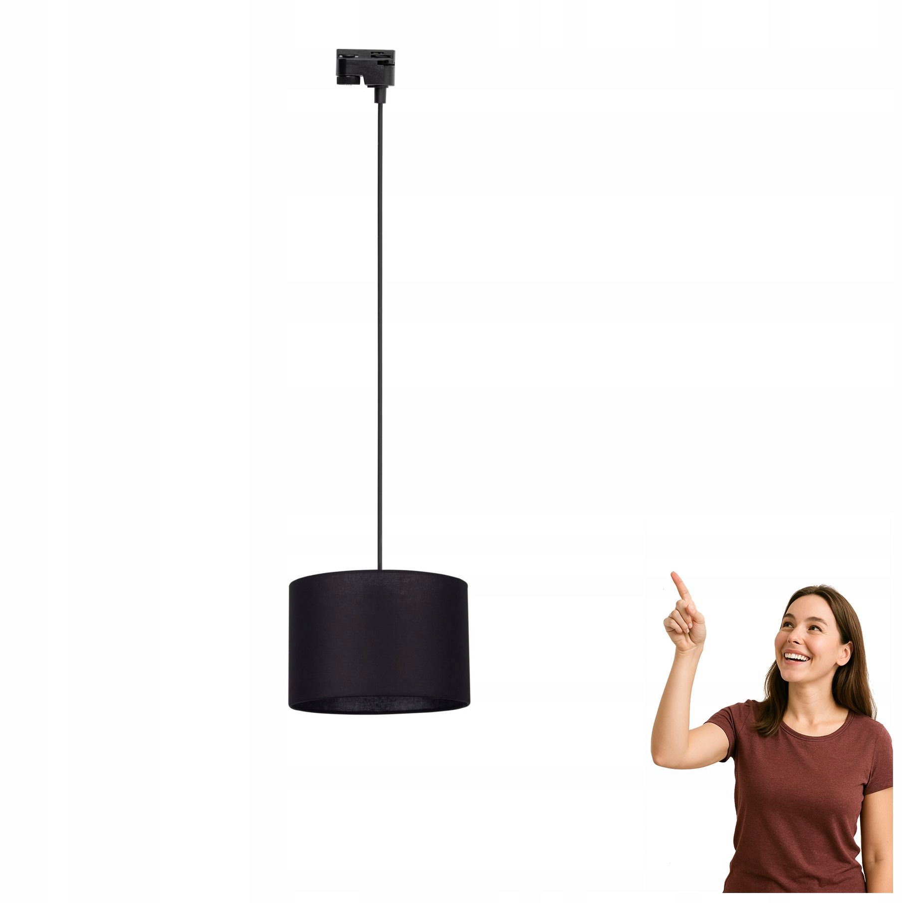 Závěsná kolejnicová lampa 1-fázová Tracer Black 30 10673 Tk Lighting