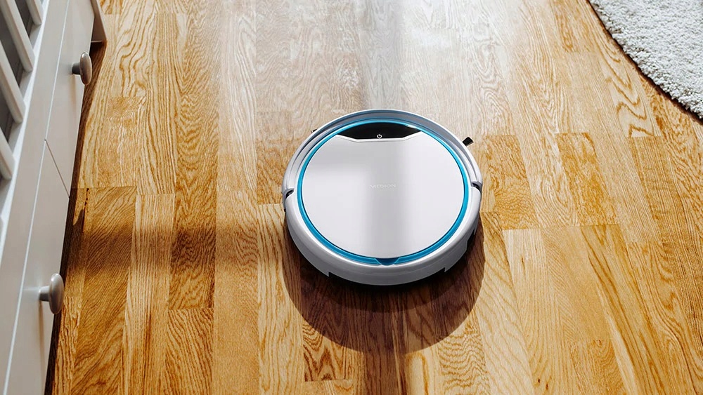 AUTOMATYCZNY ROBOT SPRZĄTAJĄCY ODKURZACZ MEDION Pojemność zbiornika na kurz 0.3 l