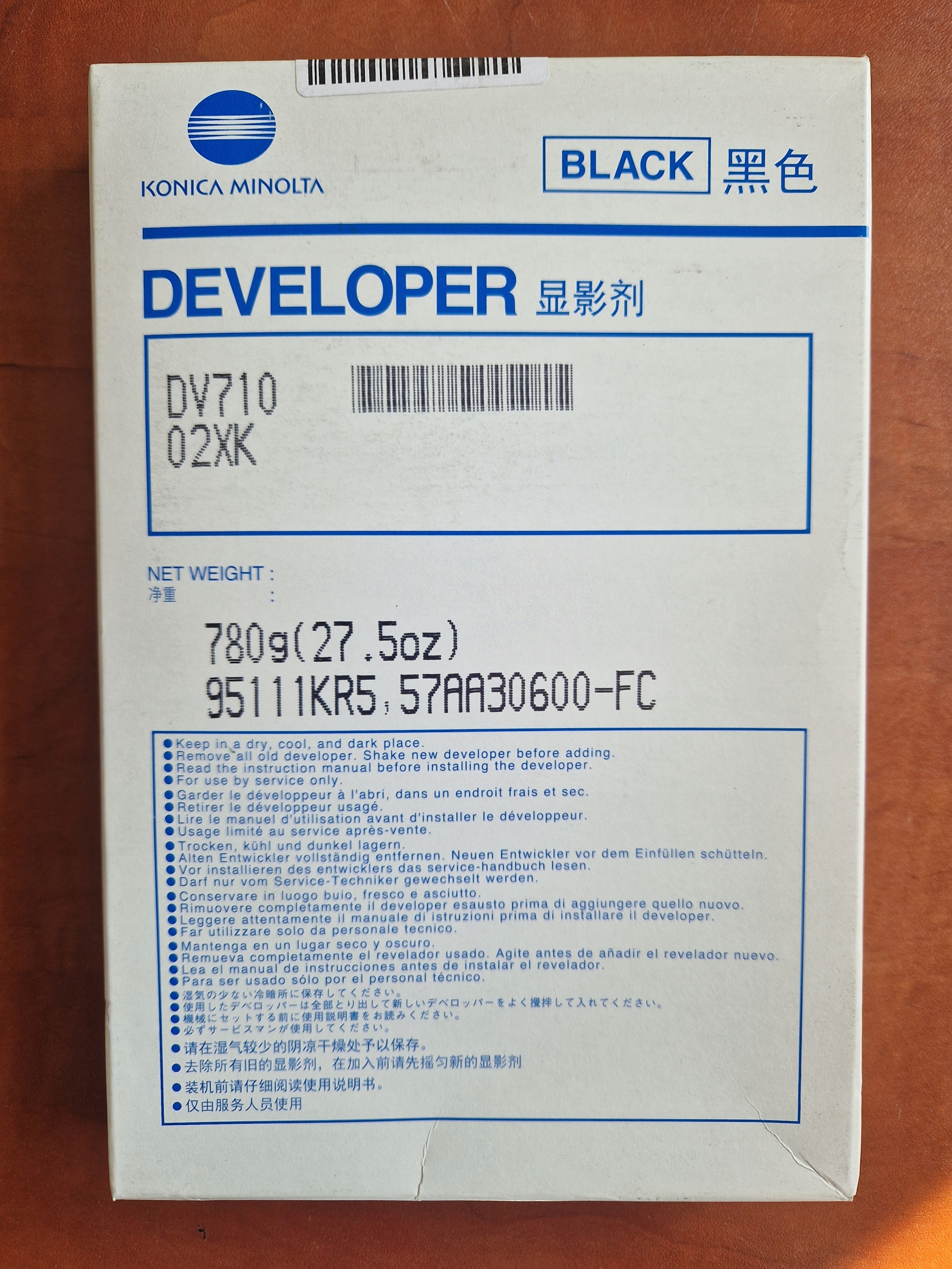 Developer Konica Minolta DV-710 DV710 bizhub 600 czarny black