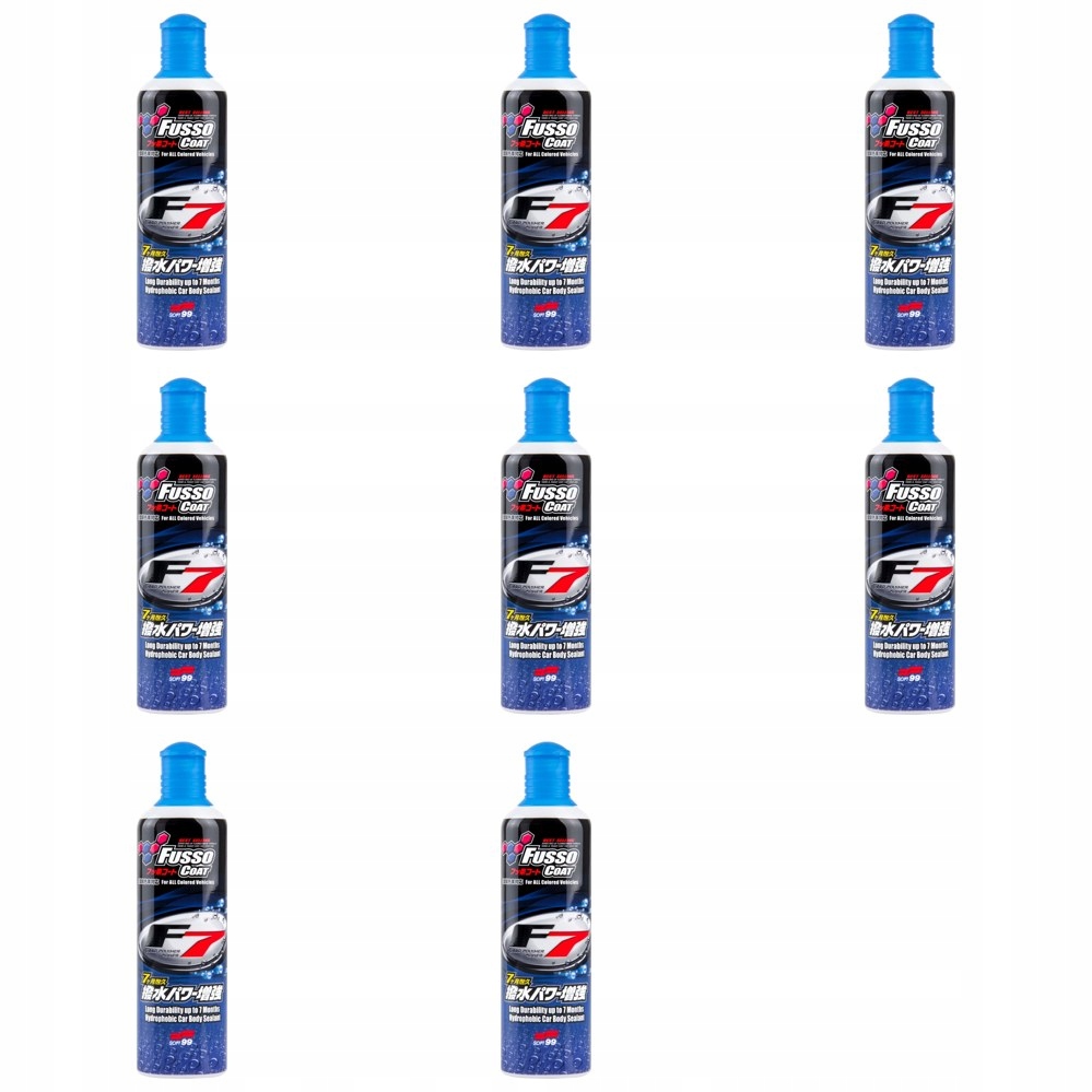 Soft99 Fusso Coat F7 All colours hydrofóbna vrstva sada 8 kusov