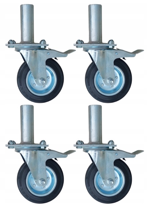 kola 4 ks lešení varšavské lešení 160 mm brzda