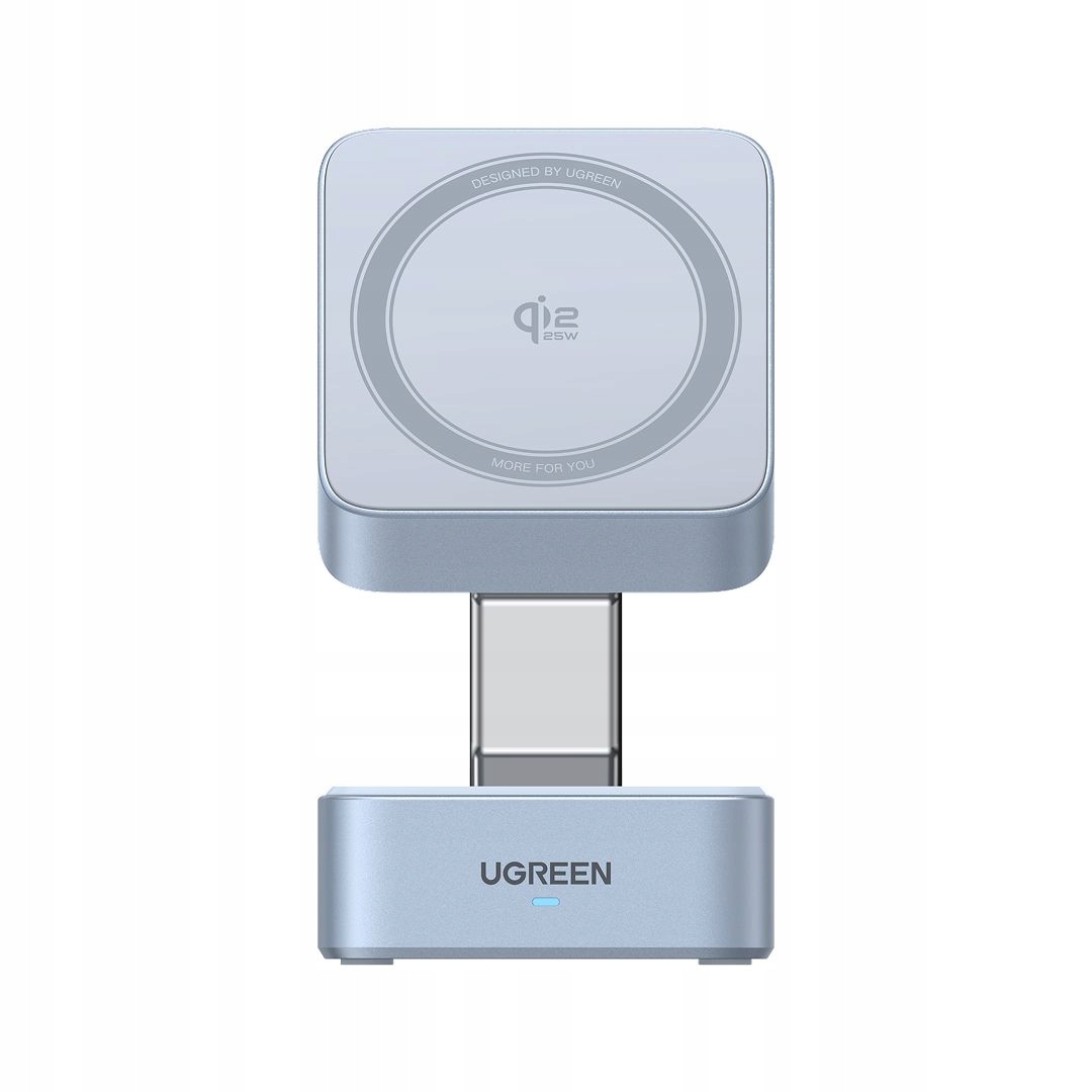 Ugreen MagFlow 2 w 1 magnetyczna ładowarka bezprzewodowa 25W, MagSafe
