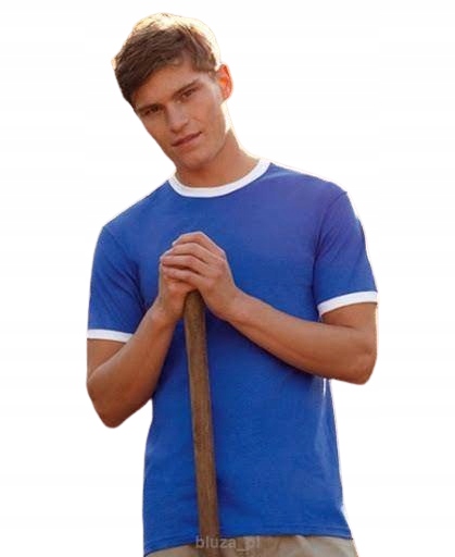 

Koszulka T-shirt Ringer Fruit Niebieska Biała L