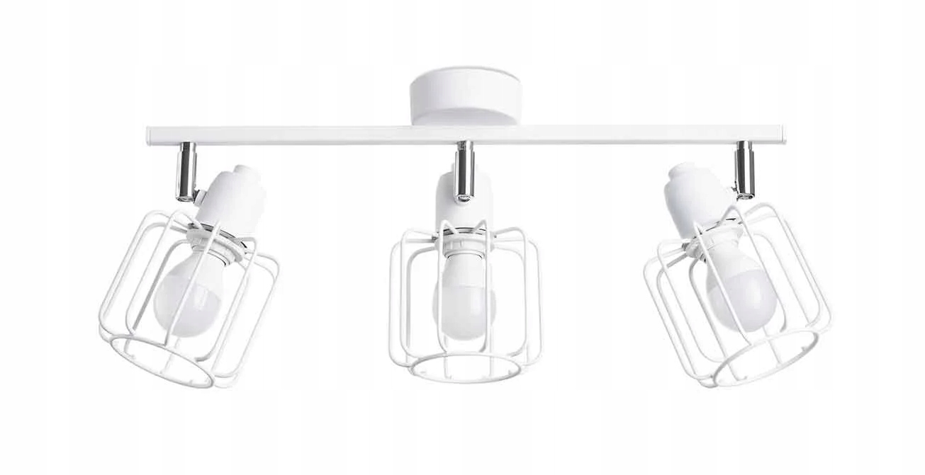 Sollux Lighting Stropná lampa Beluci biela/chróm 3xE14 IP20 stmievateľná