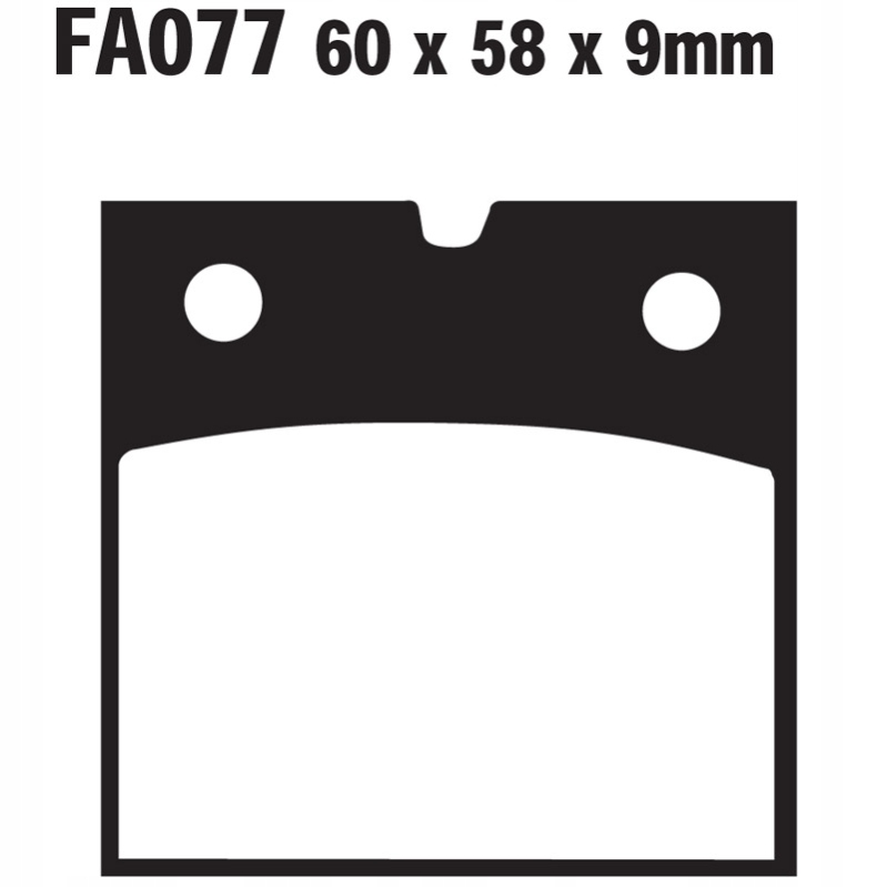 Klocki hamulcowe EBC FA077 organiczne