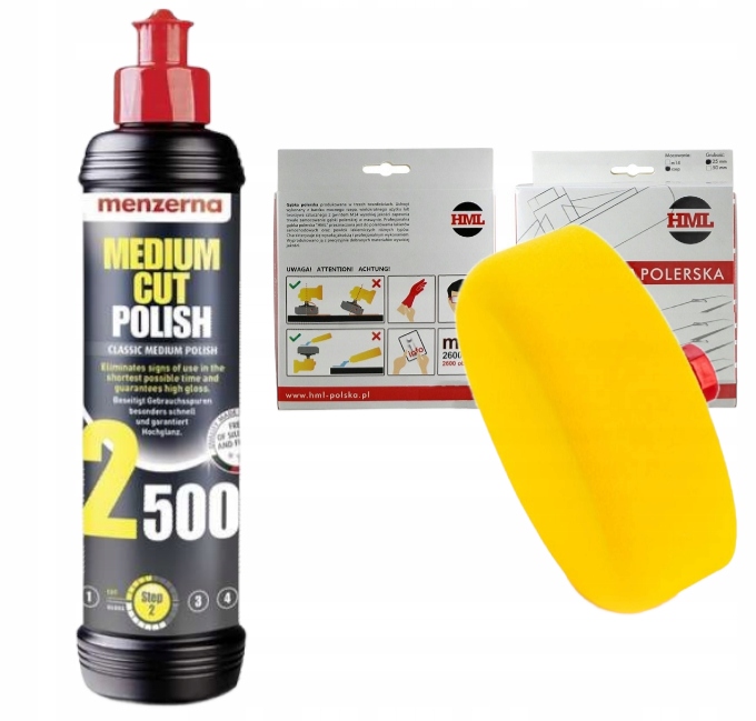 

Menzerna Mcp 2500 pasta polerska 250ml,gąbka,pad