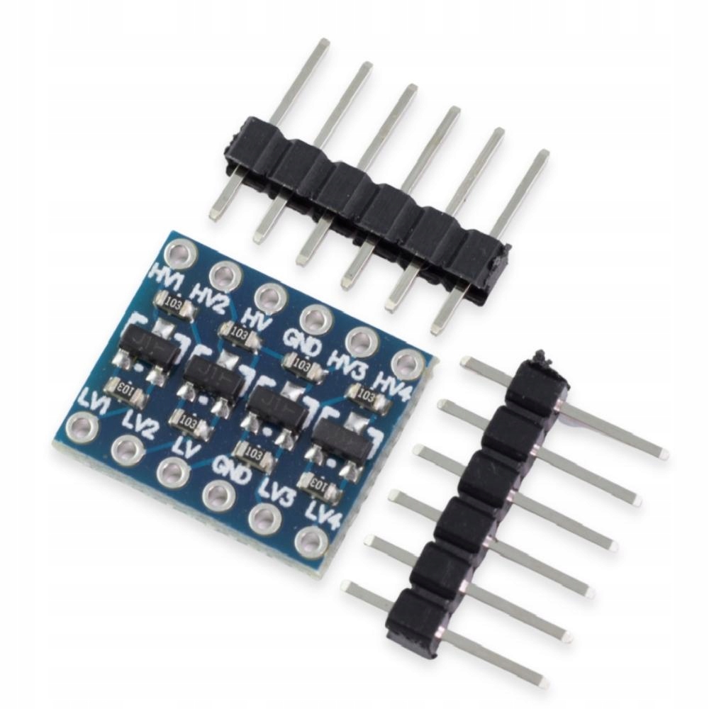 

Konwerter poziomów logicznych 3,3V 5V 4-kanałowy