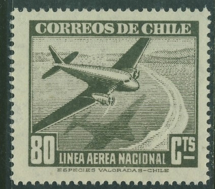 Chile 80 cts. - Linea Aerea Nacional