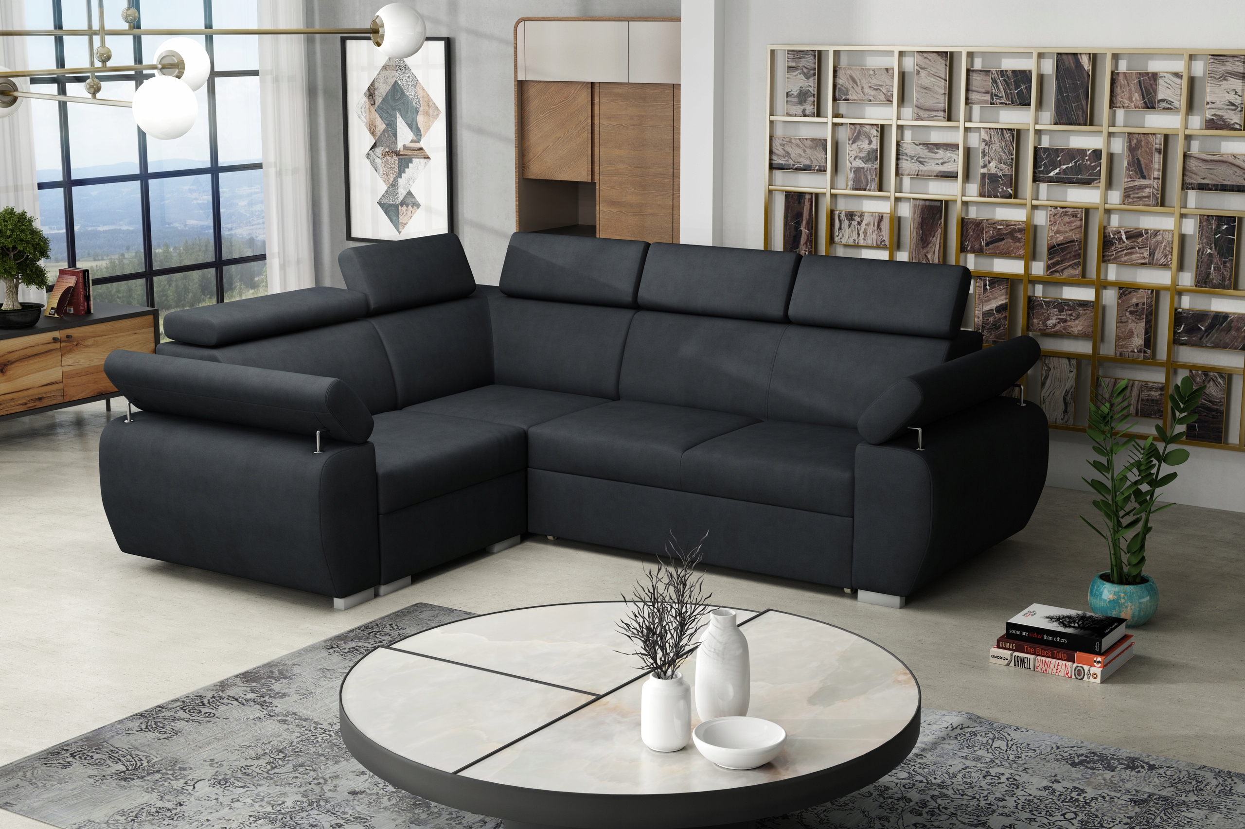 Narożnik modułowy BOSTON V elegancka rogówka sofa