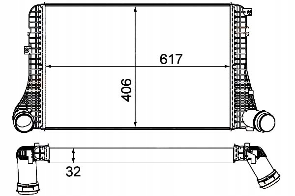 HELLA INTERCOOLER VW BEETLE 2.0 TDI (5C1)