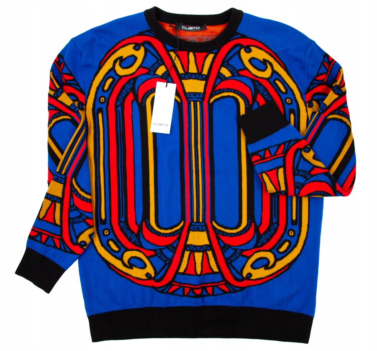 Pánský svetr Custo Barcelona bavlněný, barevný, módní, velikost vel.