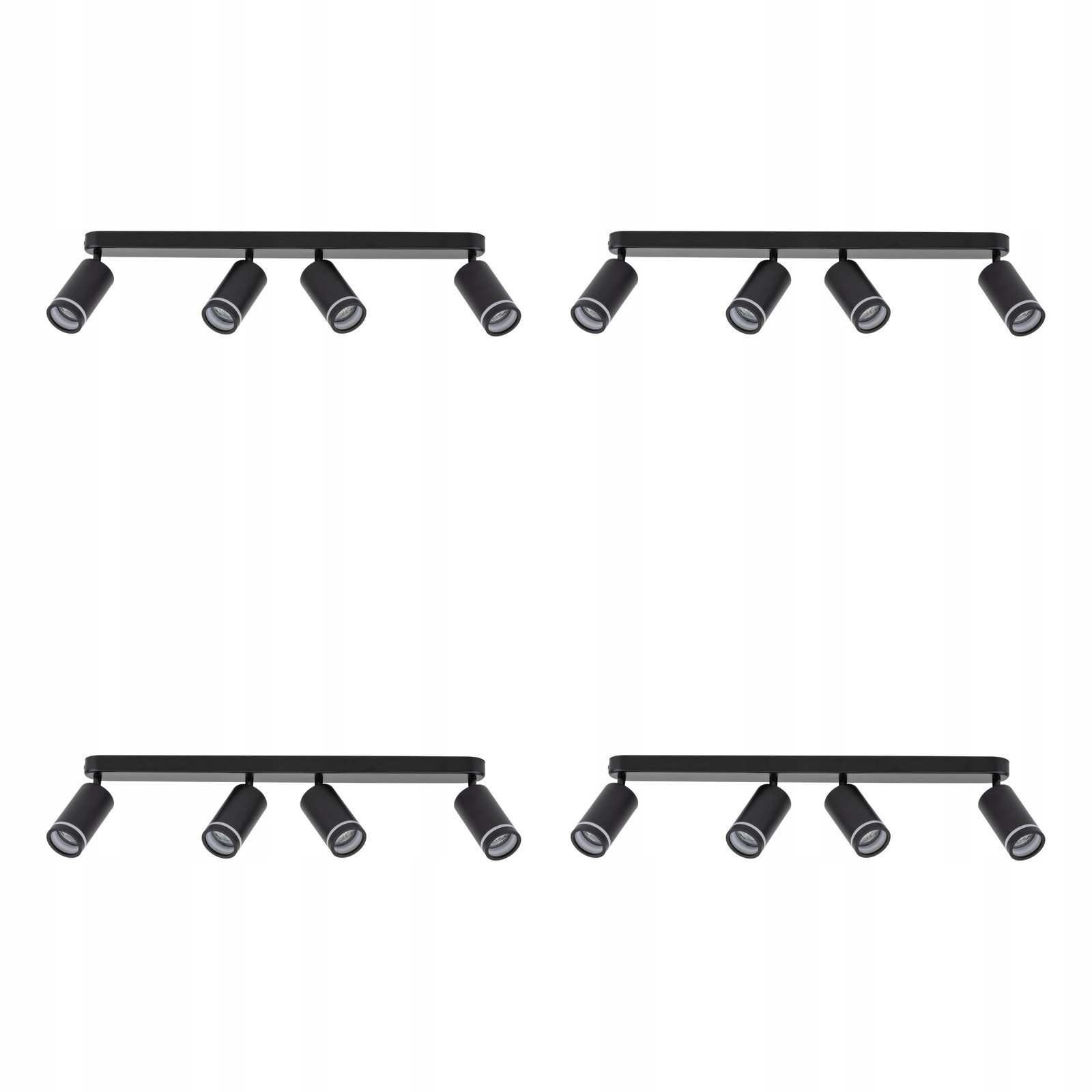 Tk Lighting Sada 4x Lampa Reflektor Spot Stropné Pohyblivé svietidlo 4xGU10