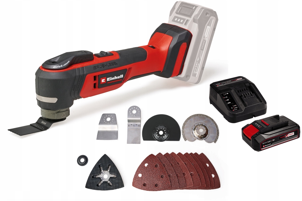 Einhell Multifunkční Nářadí Tp-mg 18li 4465190 Sada Akumulátor 2,5AH